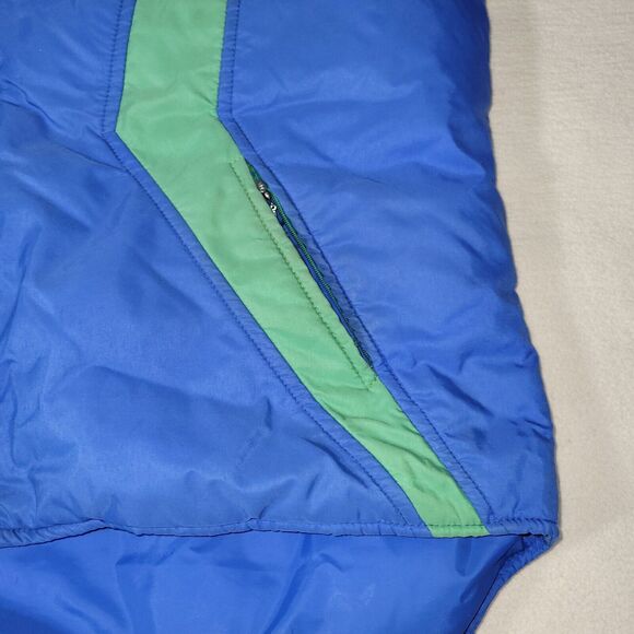 Vintage Woolrich Vest Jacket Mens Size XL Blue Gorpcore Sleeveless Broken Zipper - Picture 5 of 14